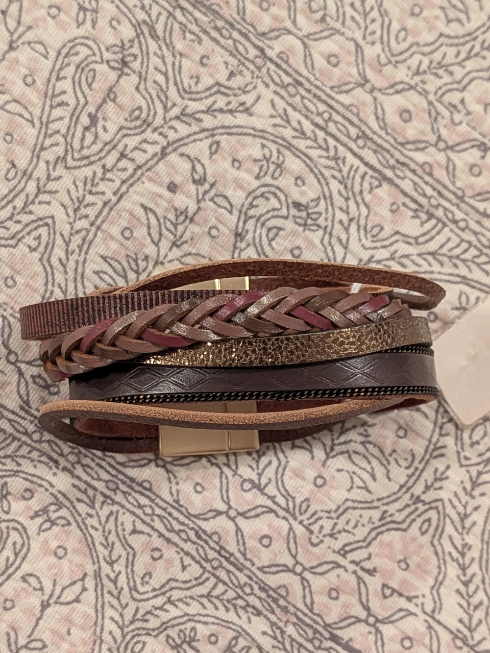 Brown Leather Bracelet |  | Boho Chic | Western | Country Festival Cowgirl
